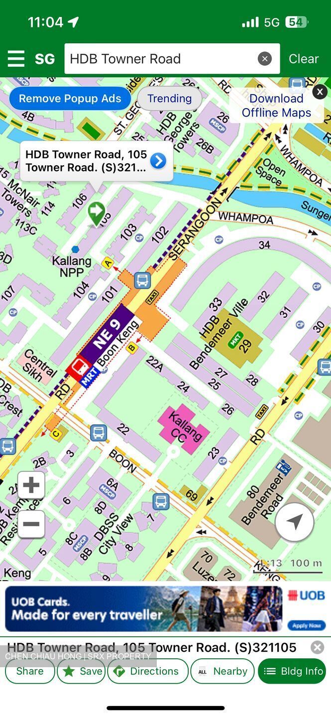 Blk 105 Towner Road (Kallang/Whampoa), HDB 4 Rooms #563635661